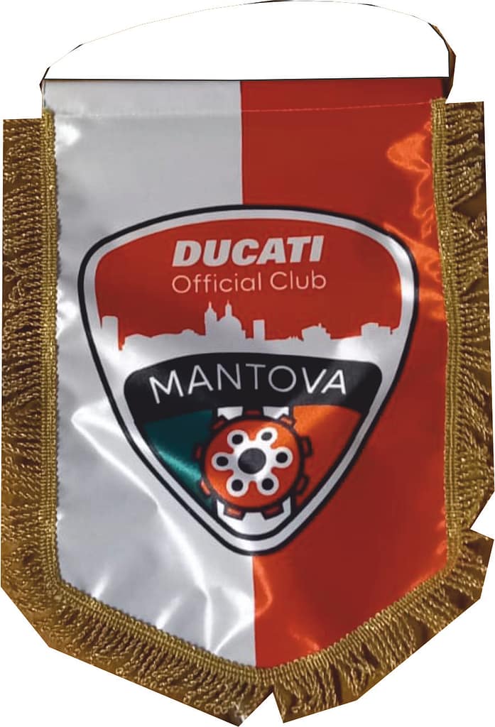 Gagliardetto consegna Veloce Ducati Club Mantova personalizzato Gagliardetto consegna Veloce Ducati Club Mantova