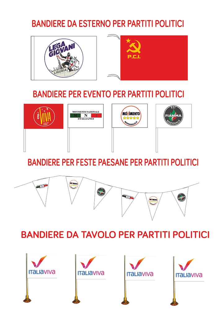 bandiere per partiti politici bandiere per partiti politici