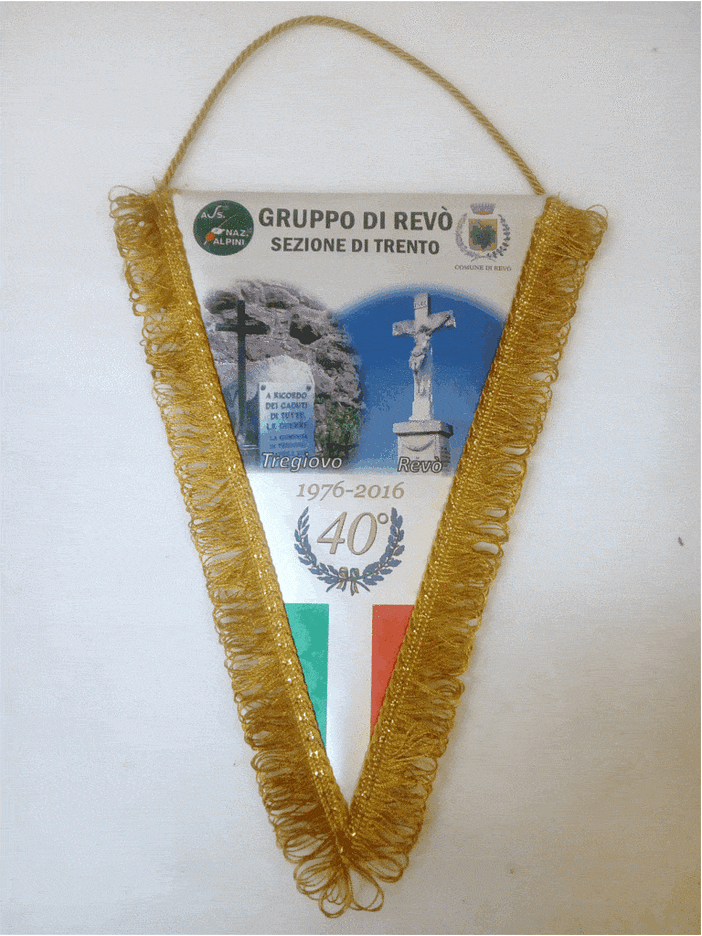 gagliardetto con foto personalizzato alpini di revò gagliardetto con foto alpini di revò