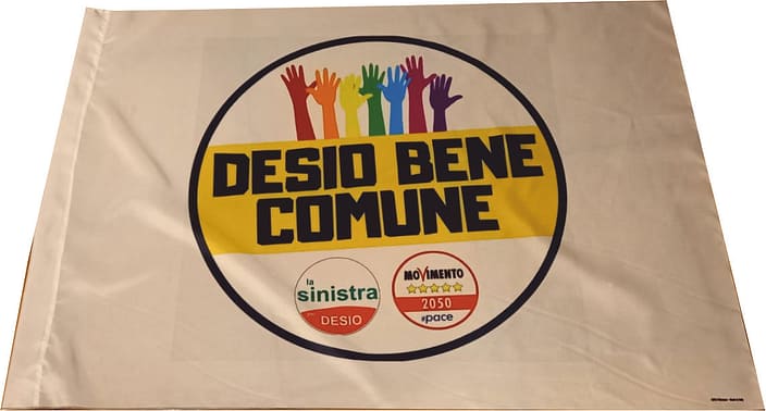Bandiera Desio Bene Comune personalizzata Bandiera Desio Bene Comune per liste elettorali