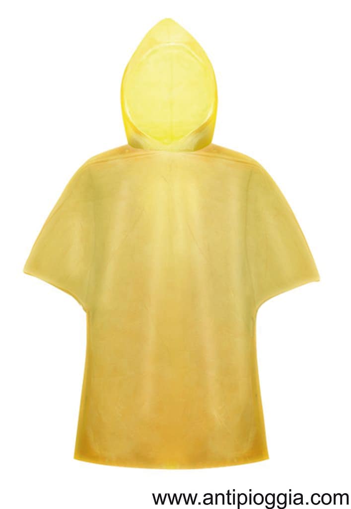 Poncho Antipioggia di colore Giallo Poncho Antipioggia Giallo