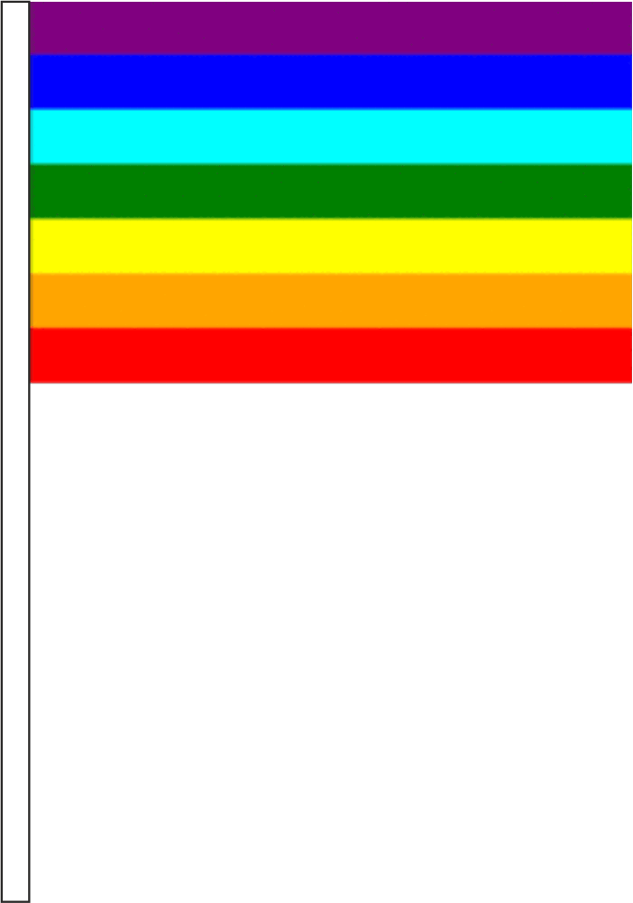 Bandiera Arcobaleno 150x250 Cm In Poliestere Resistente – Bandiera XXL Per Esterno - 5
