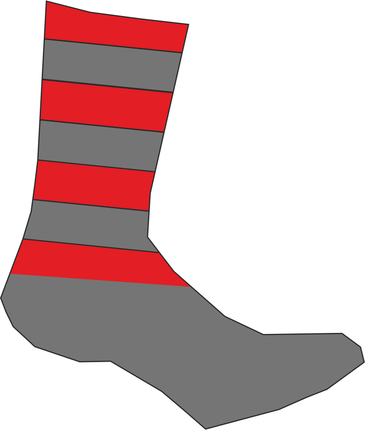 calze rigate personalizzate colore grigio rosso calze rigate personalizzate grigio rosso