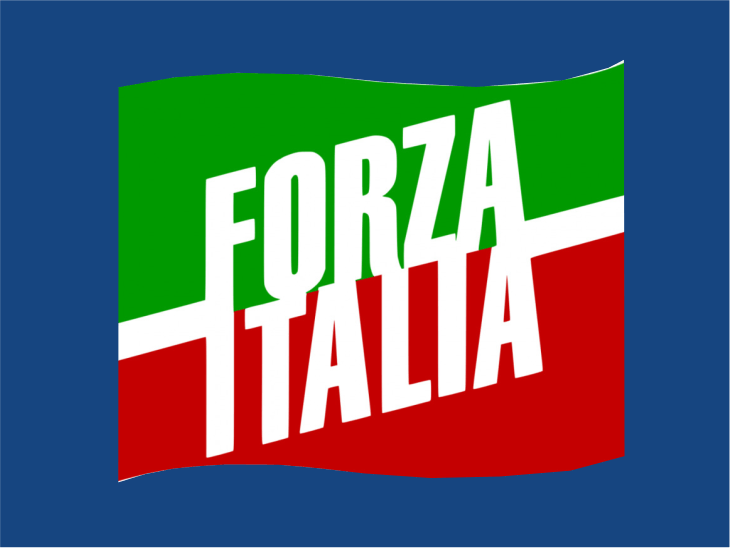 bandiera forza italia azzurra bandiera forza italia azzurra