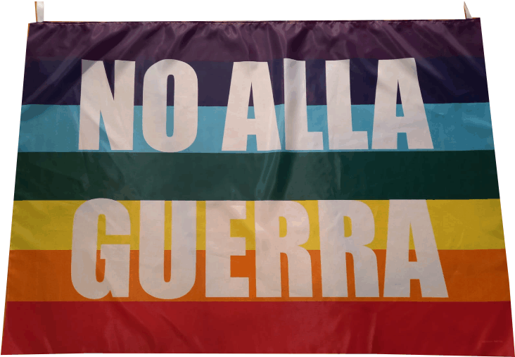 bandiera arcobaleno no alla guerra bandiera no alla guerra