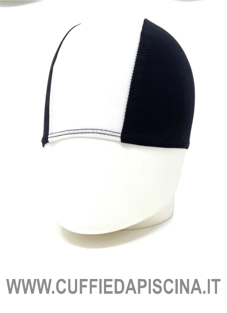 cuffia da piscina bianco nera cuffia da piscina bianco nera
