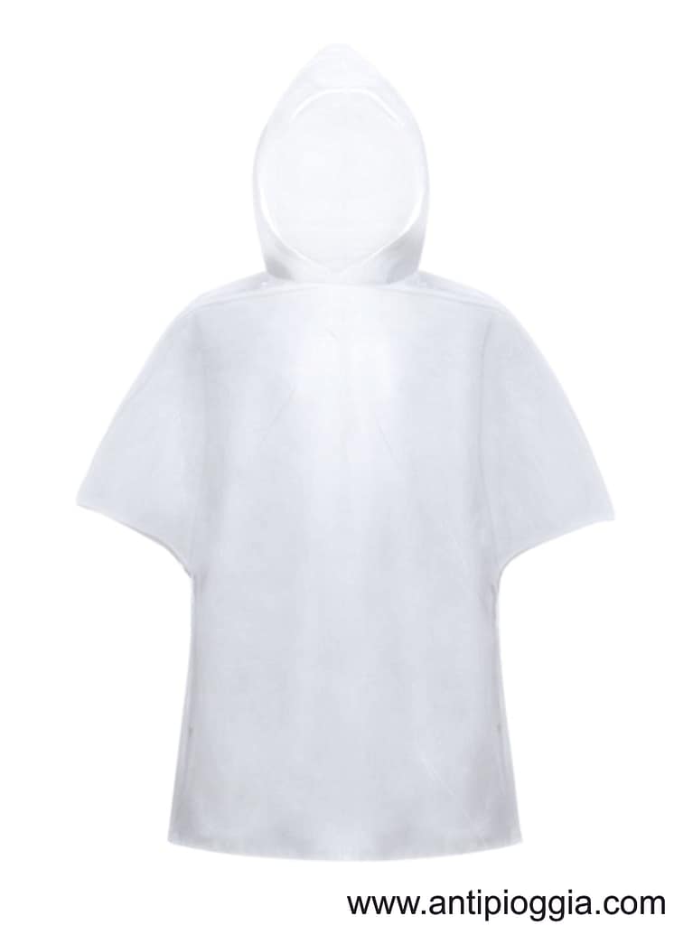 Mantellina Antipioggia di Colore Bianco Mantellina Antipioggia Bianca