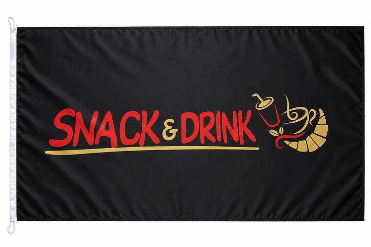 Bandiera in Tessuto Nautico Snack & Drink Personalizzata Bandiera in Tessuto Nautico Snack & Drink