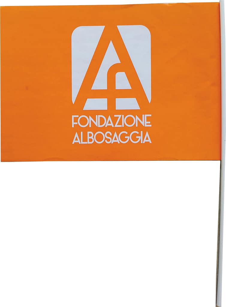 Bandierina Fondazione Albosaggia eco compatibile Bandierina Fondazione Albosaggia