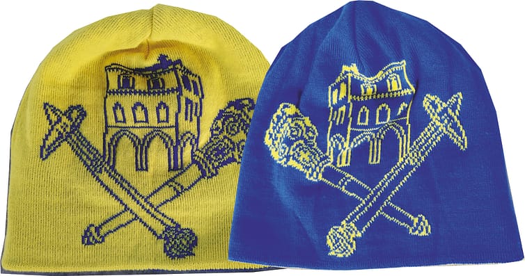 Cuffie jacquard double palio Ivrea Cuffie jacquard double palio