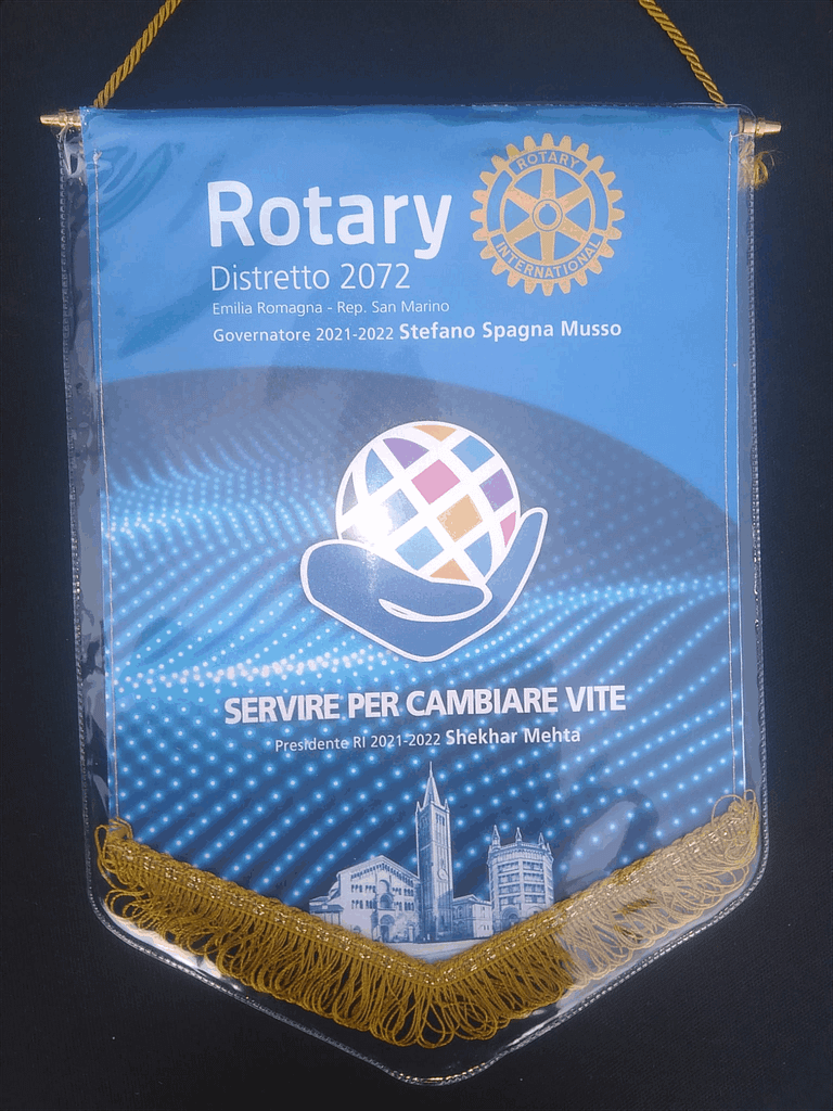 gagliardetto rotary pentagonale medio gold gagliardetto rotary pentagonale medio gold