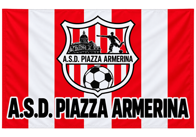 Bandiera per squadre calcio Piazza Armerina Personalizzata Bandiera per squadre calcio Piazza Armerina
