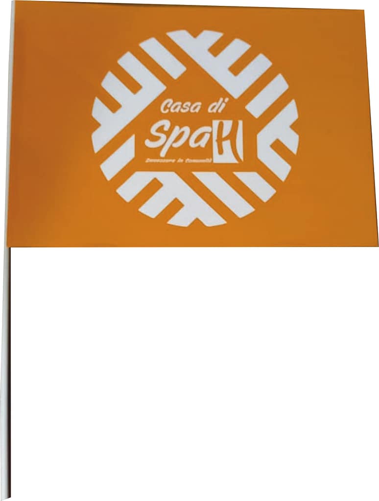 bandierina casa spa h personalizzata in carta riciclata. bandierina casa spa h personalizzata