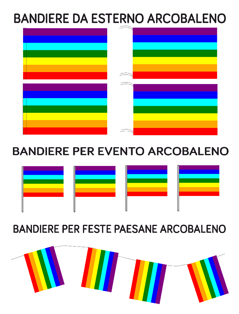 bandiere arcobaleno bandiere arcobaleno
