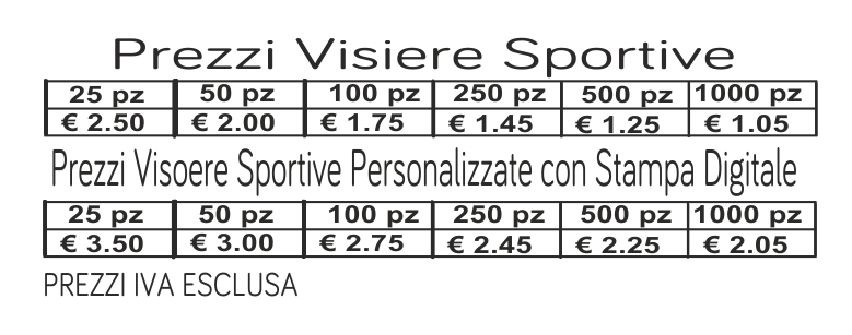 prezzi visiere sportive prezzi visiere sportive