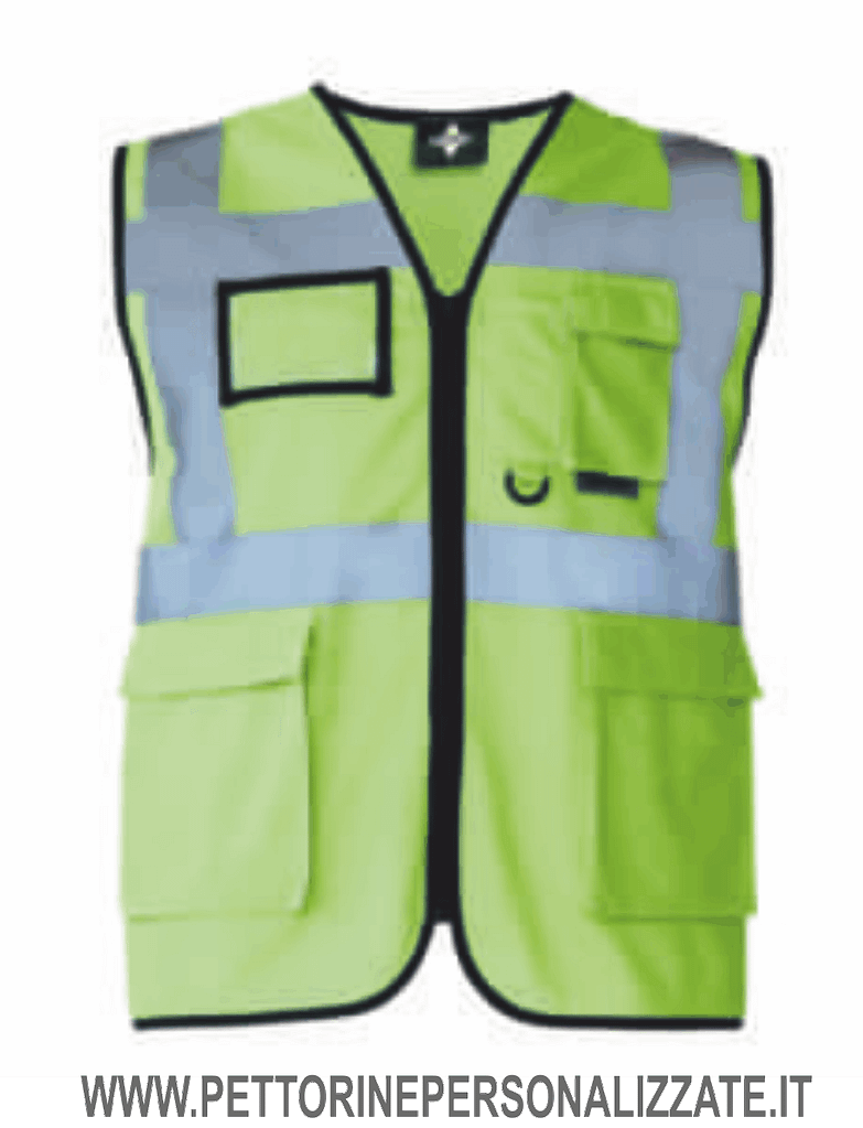 pettorina di sicurezza giallo fluo pettorina di sicurezza giallo fluo