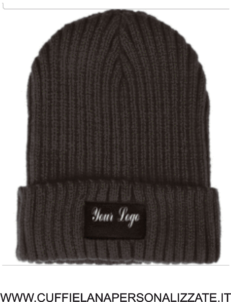 Cuffia a costine presenti sul catalogo grigio scuro CUFFIE a costine a catalogo grigio scuro