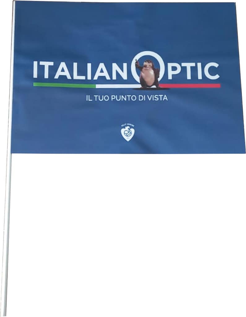 bandiera in carta italian optic personalizzata bandiera in carta italian optic