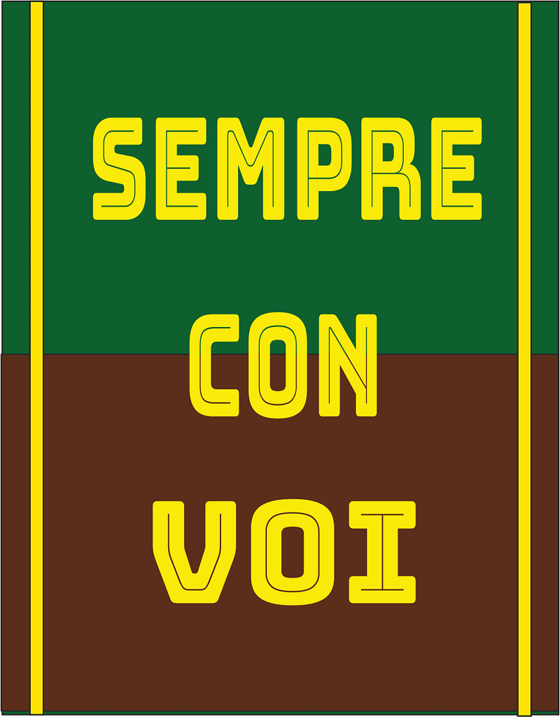 stendardo verde marrone stendardo verde marrone