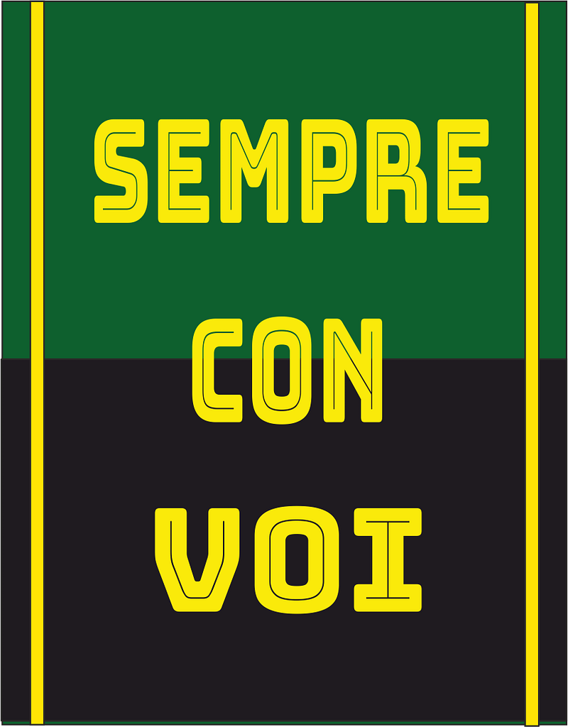 stendardo a 2 aste nero verde stendardo a 2 aste nero verde