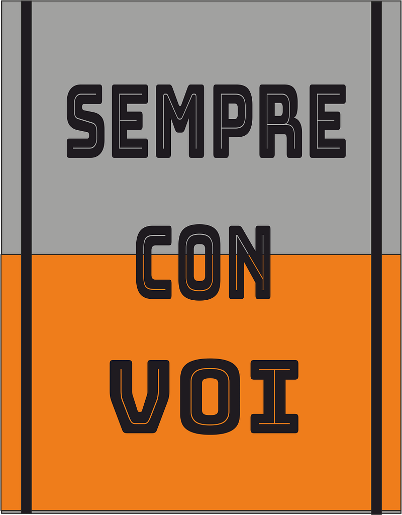 stendardo grigio arancio stendardo grigio arancio