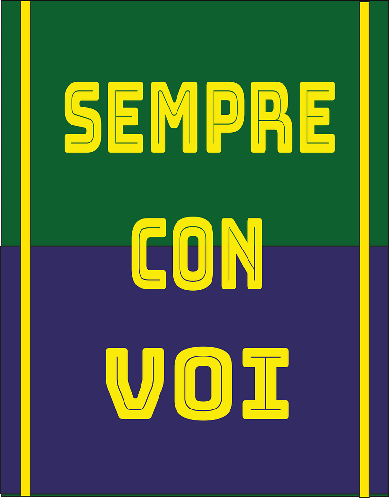stendardo verde blu stendardo verde blu