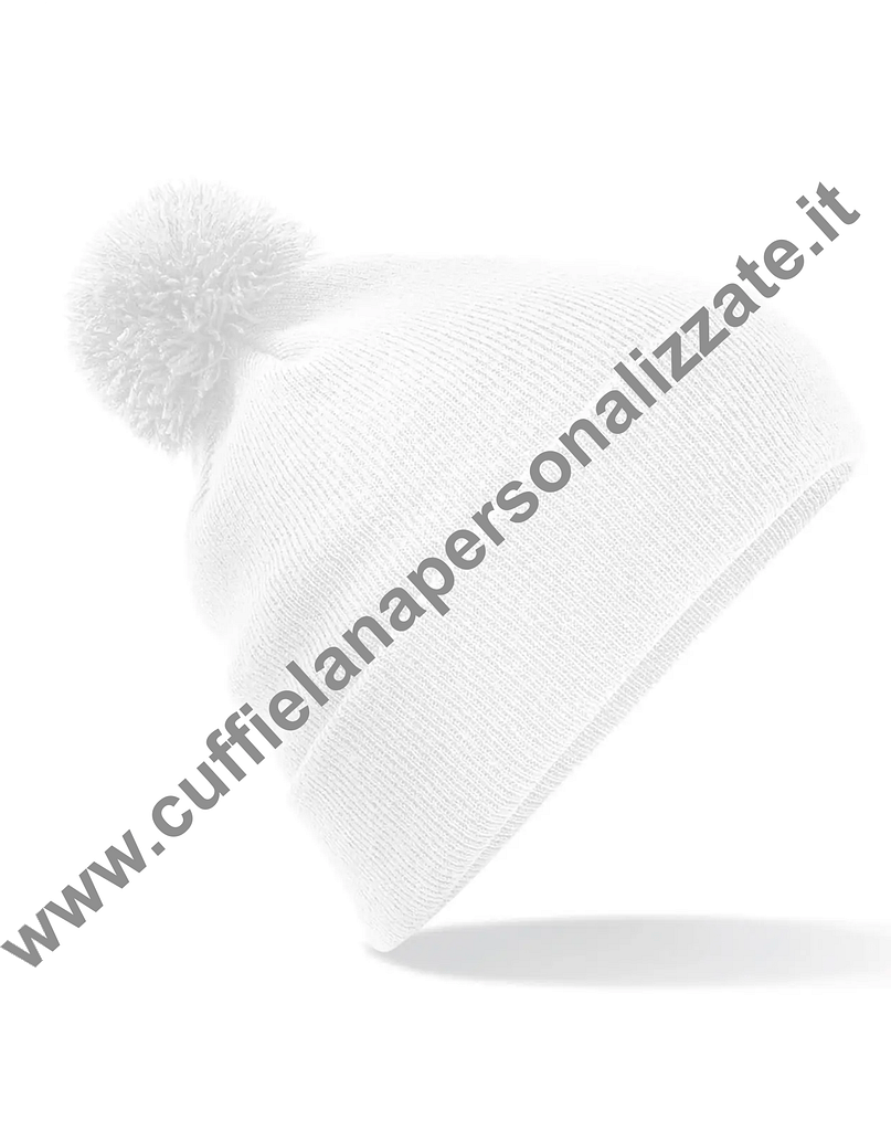 cuffia pon pon bianca cuffia pon pon bianca