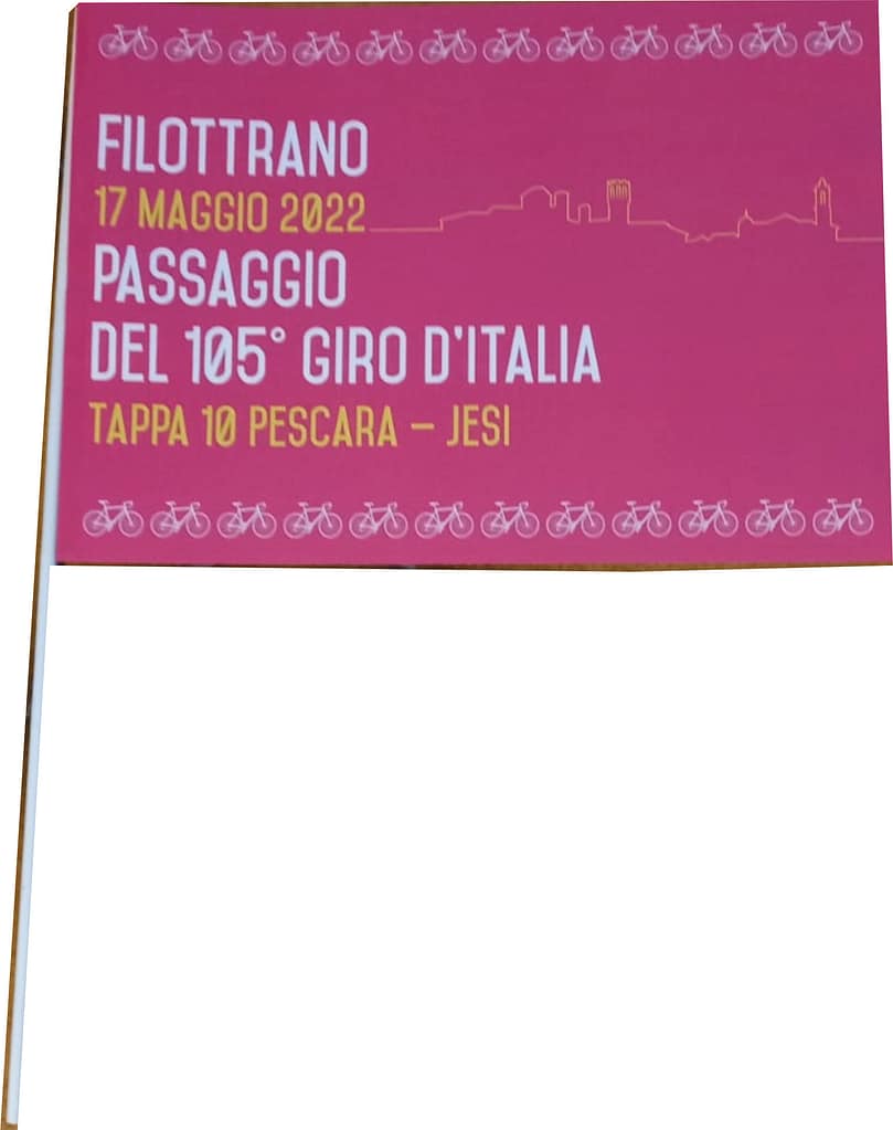 BANDIERINE di carta personalizzate Filottrano rosa BANDIERINE di carta personalizzate Filottrano