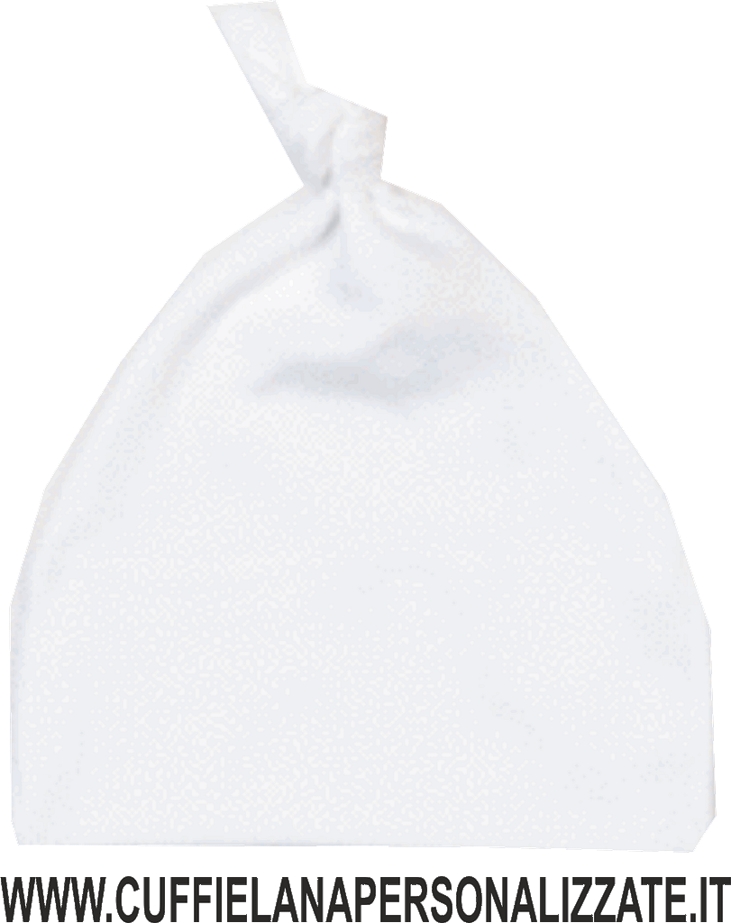 cuffia in cotone organico colore bianco cuffia in cotone organico bianco