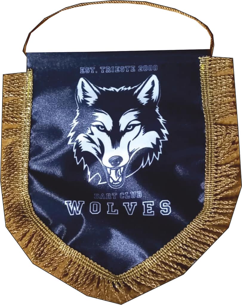 Gagliardetto Wolves consegna veloce personalizzato Gagliardetto Wolves consegna veloce