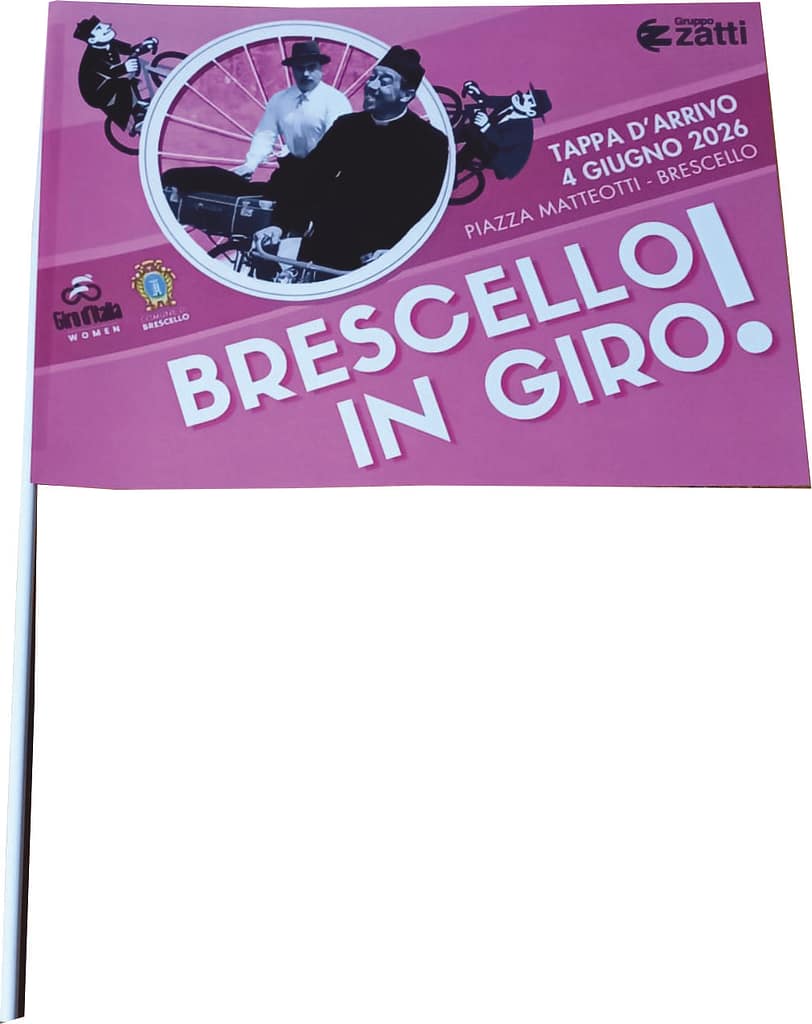Bandierina Brescello in Giro 2026 personalzzata Bandierina Brescello in Giro 2026