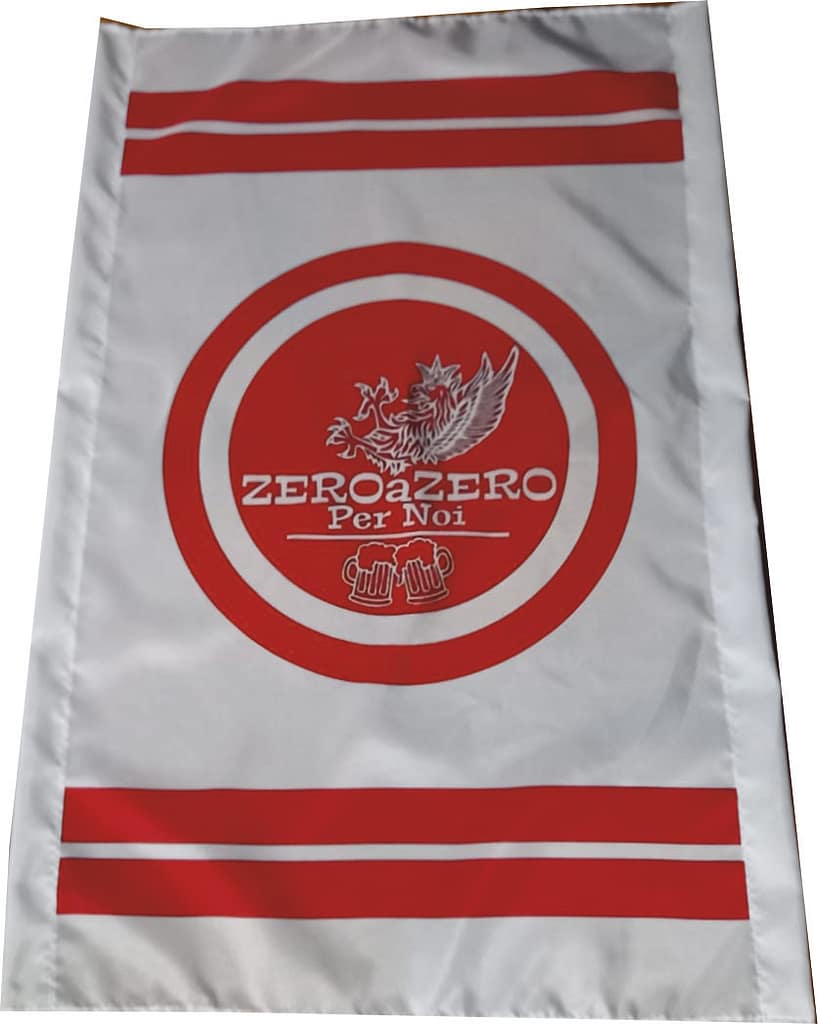 Stendardo ignifugo Gruppo Zero a Zero Perugia personalizzato Stendardo ignifugo Gruppo Zero a Zero Perugia