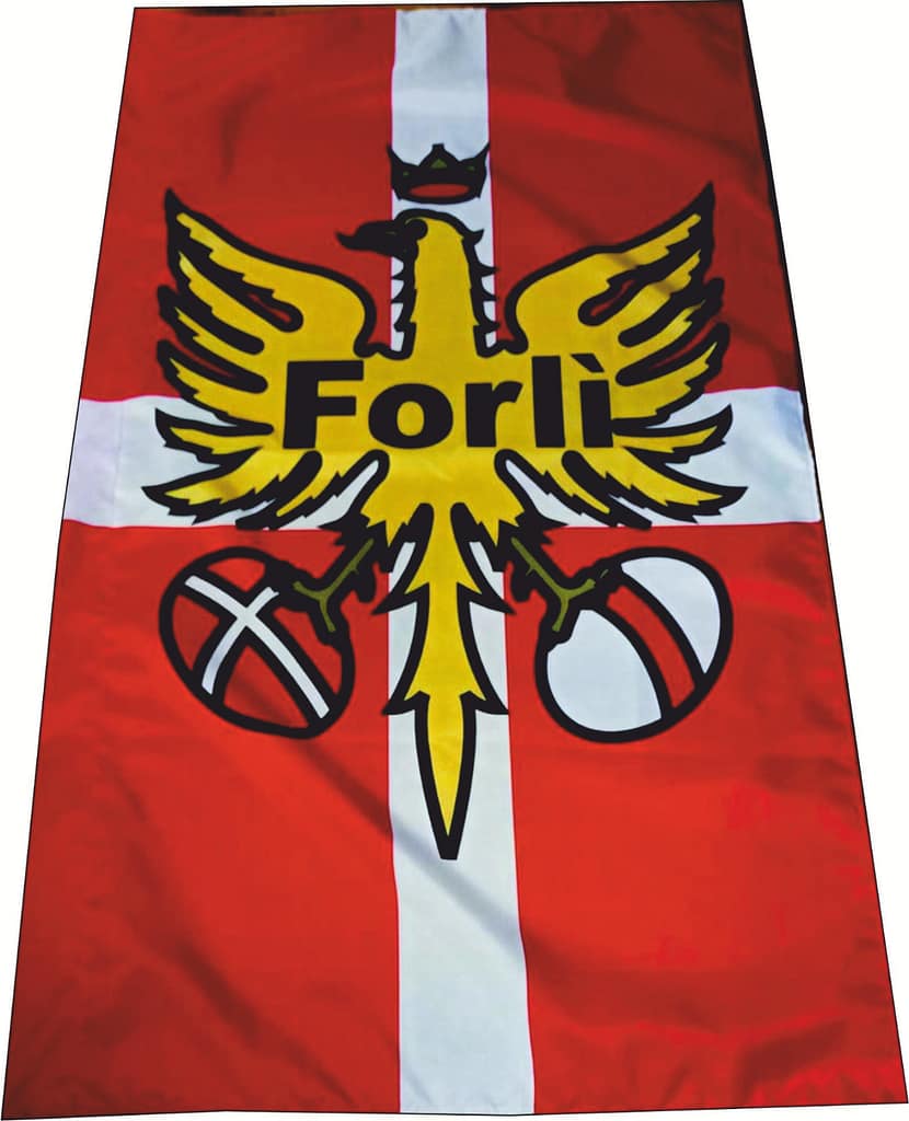 Stendardo a Due Aste Ultras Forlì Personalizzato Stendardo a Due Aste Ultras Forlì