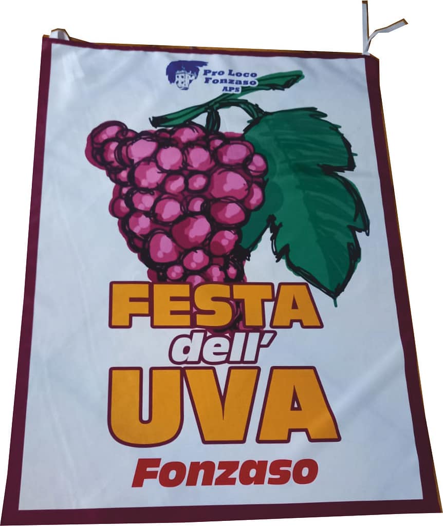 Bandiera da balcone Festa dell' Uva Fonzaso Bandiera da balcone Festa dell' Uva