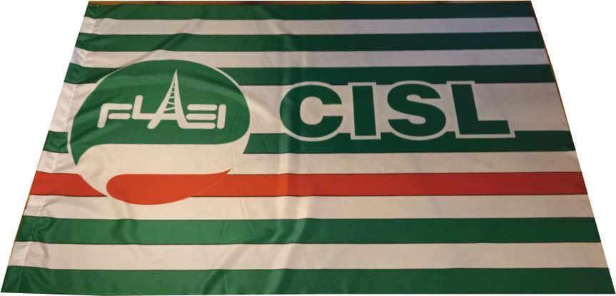 Bandiera per sindacati Cisl Flaei Bandiera Cisl Flaei