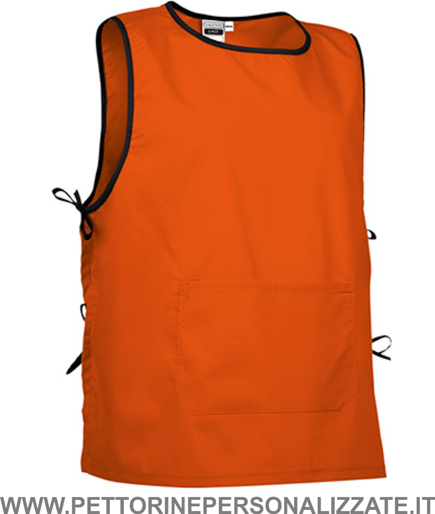 pettorina con tasche colore arancio pettorina colore arancio
