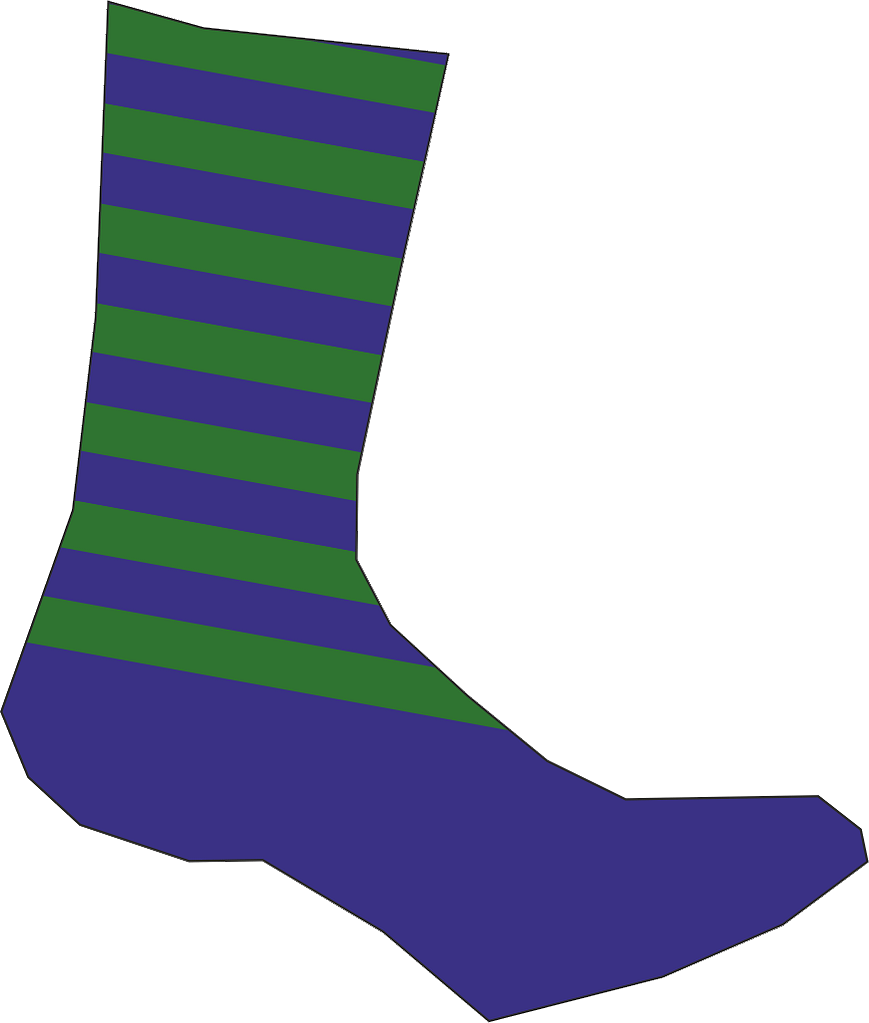 calza verde e blu navy calza verde e blu navy