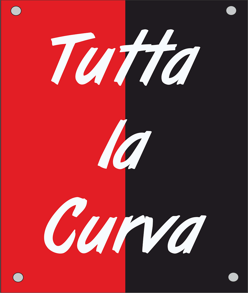 stendardo stadio personalizzato tutta la curva rosso nero stendardo stadio tutta la curva rosso nero