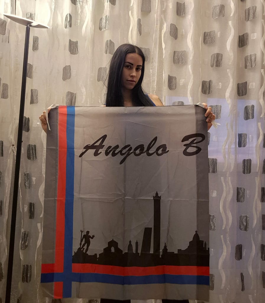 Stendardo da stadio Angolo B Bologna Personalizzato Stendardo da stadio Angolo B Bologna