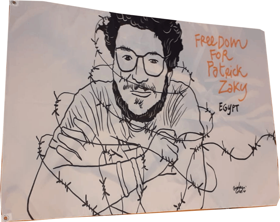 bandiera patrick Zaki bandiera patrick Zaki