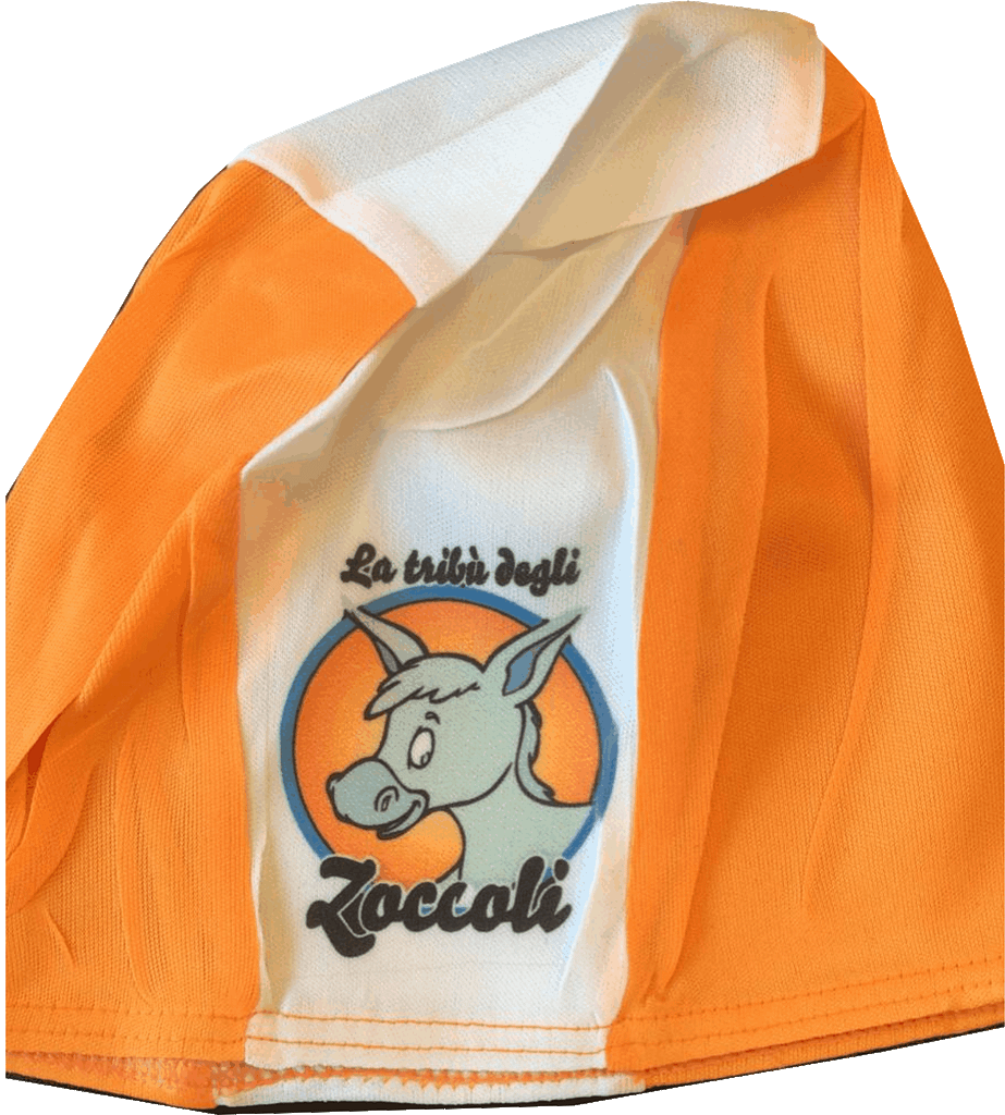 CUFFIE piscina economiche personalizzate bianco arancione tribu` degli zoccoli CUFFIE piscina economiche personalizzate tribu` degli zoccoli
