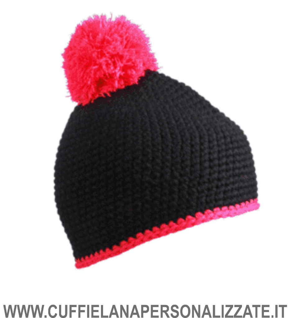 berretto modello nero rosa berretto modello nero rosa