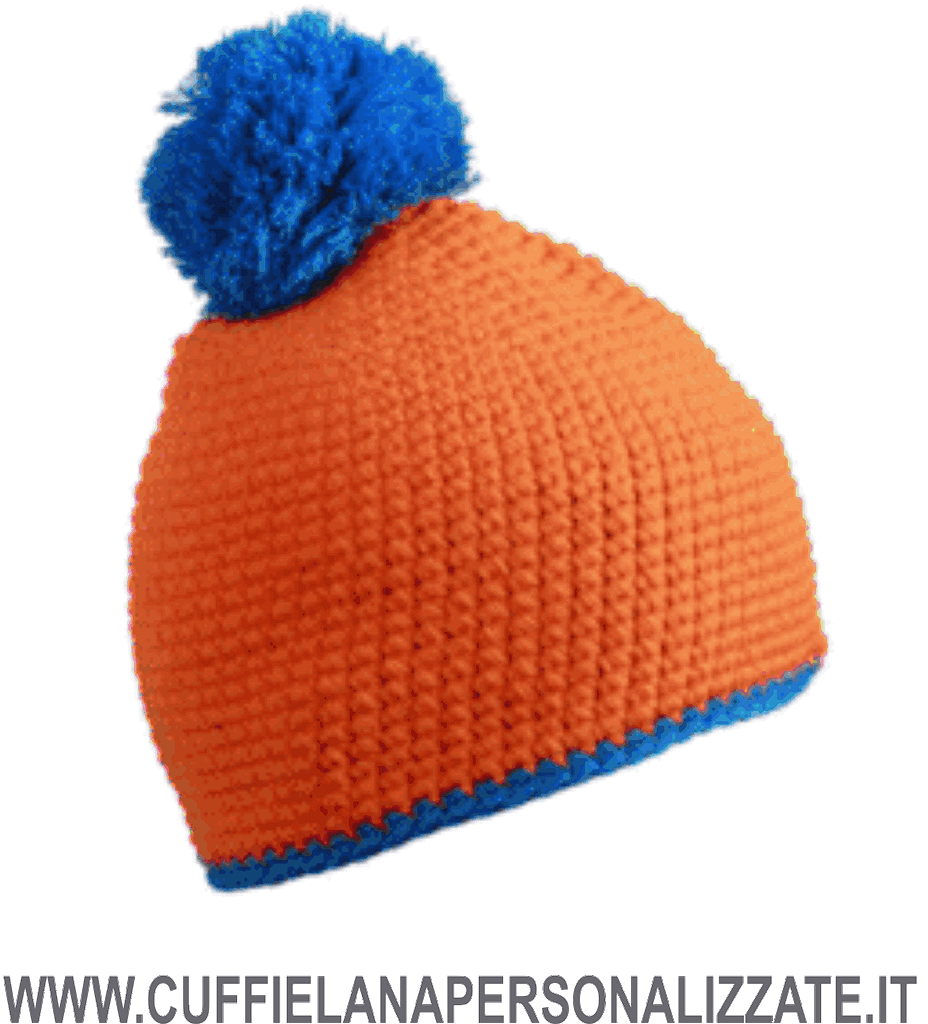 berretto arancio blu berretto arancio blu