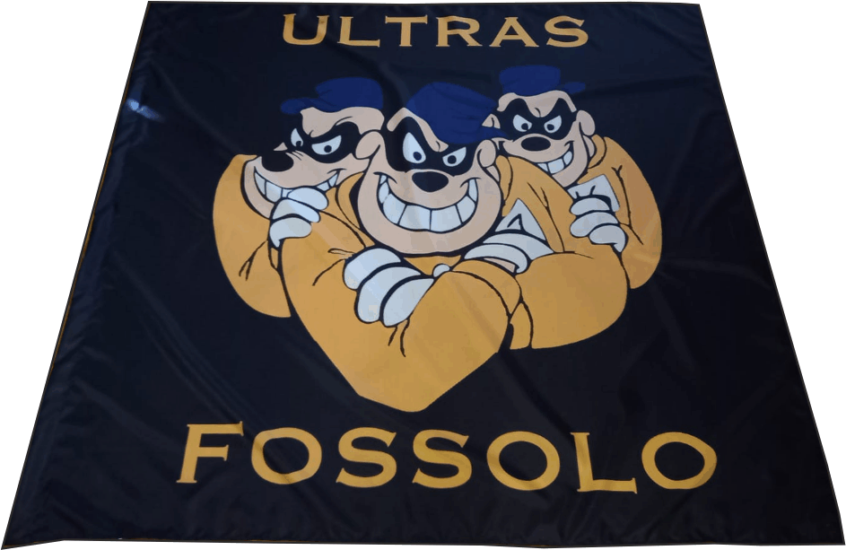 bandiera a due aste ultras fossolo bandiera a due aste ultras fossolo