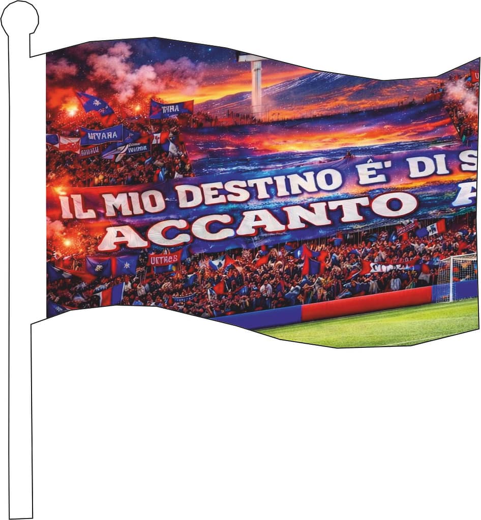Bandierone da Stadio Catania personalizzato Bandierone da Stadio Catania