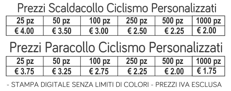 prezzi scaldacollo ciclismo personalizzati prezzi scaldacollo ciclismo personalizzati