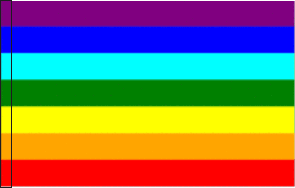 bandiera arcobaleno con asola bandiera arcobaleno con asola