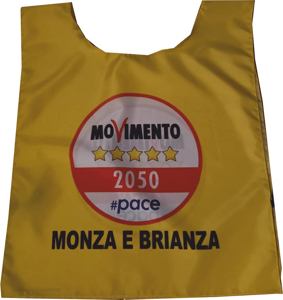 pettorina all over Movimento 5 Stelle Monza Brianza pettorina all over Movimento 5 Stelle