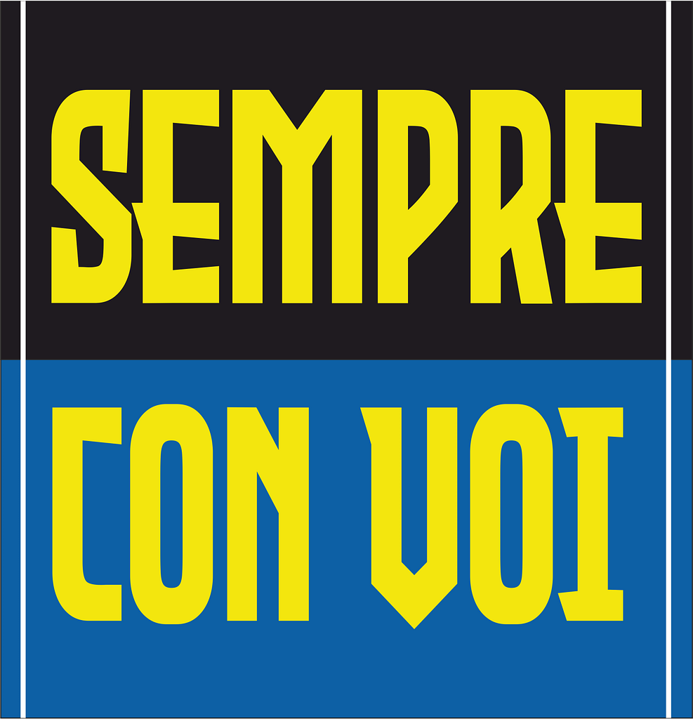 stendardo a 2 aste sempre con voi stendardo a 2 aste sempre con voi