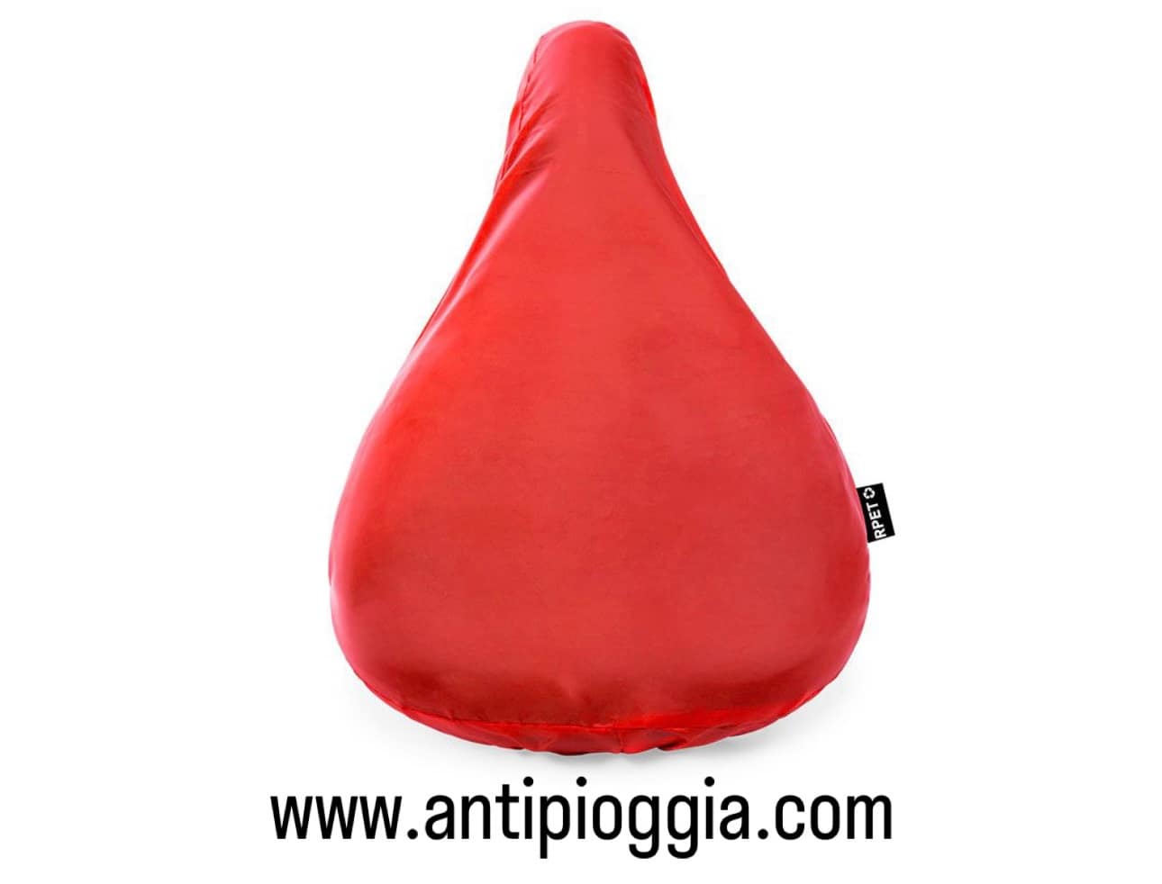 coprisella antipioggia impermeabile con etichetta rosso RPET coprisella antipioggia impermeabile etichetta rosso